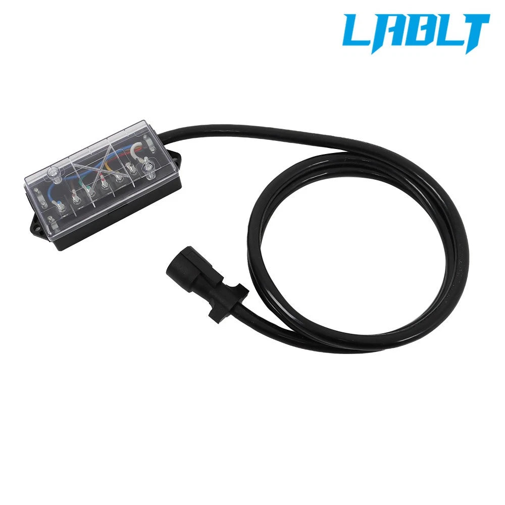 7 Way Plug Inline Trailer Cord with Junction Box for LABLT (8FT, 16FT)