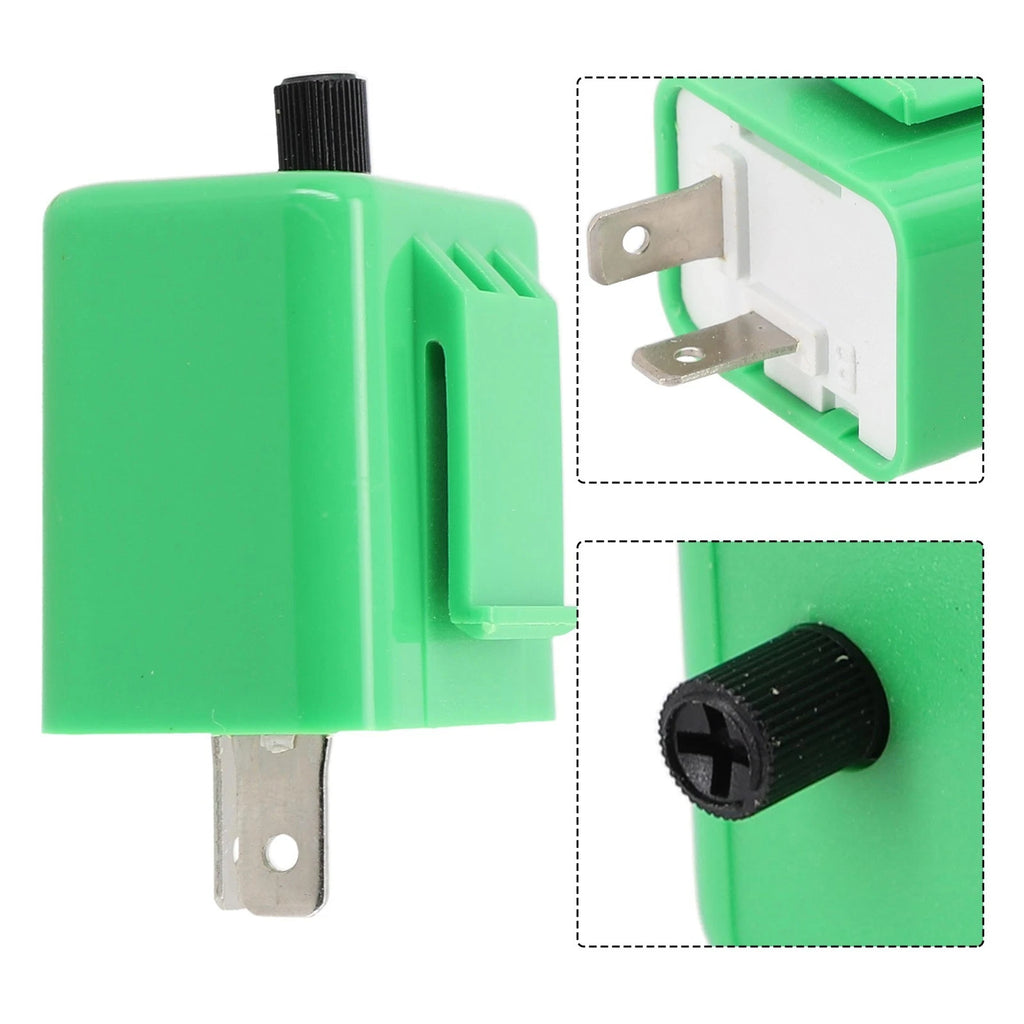 Adjustable Light Relay for Motorcycle LED Turn Signal Indicator 2 Pin