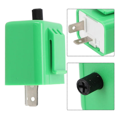 Adjustable Light Relay for Motorcycle LED Turn Signal Indicator 2 Pin