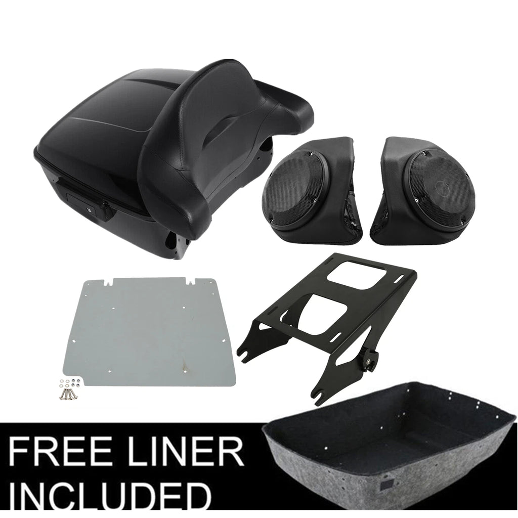 Trunk Mount Rack Plate Speakers Pad for Harley Touring (2014–2026)
