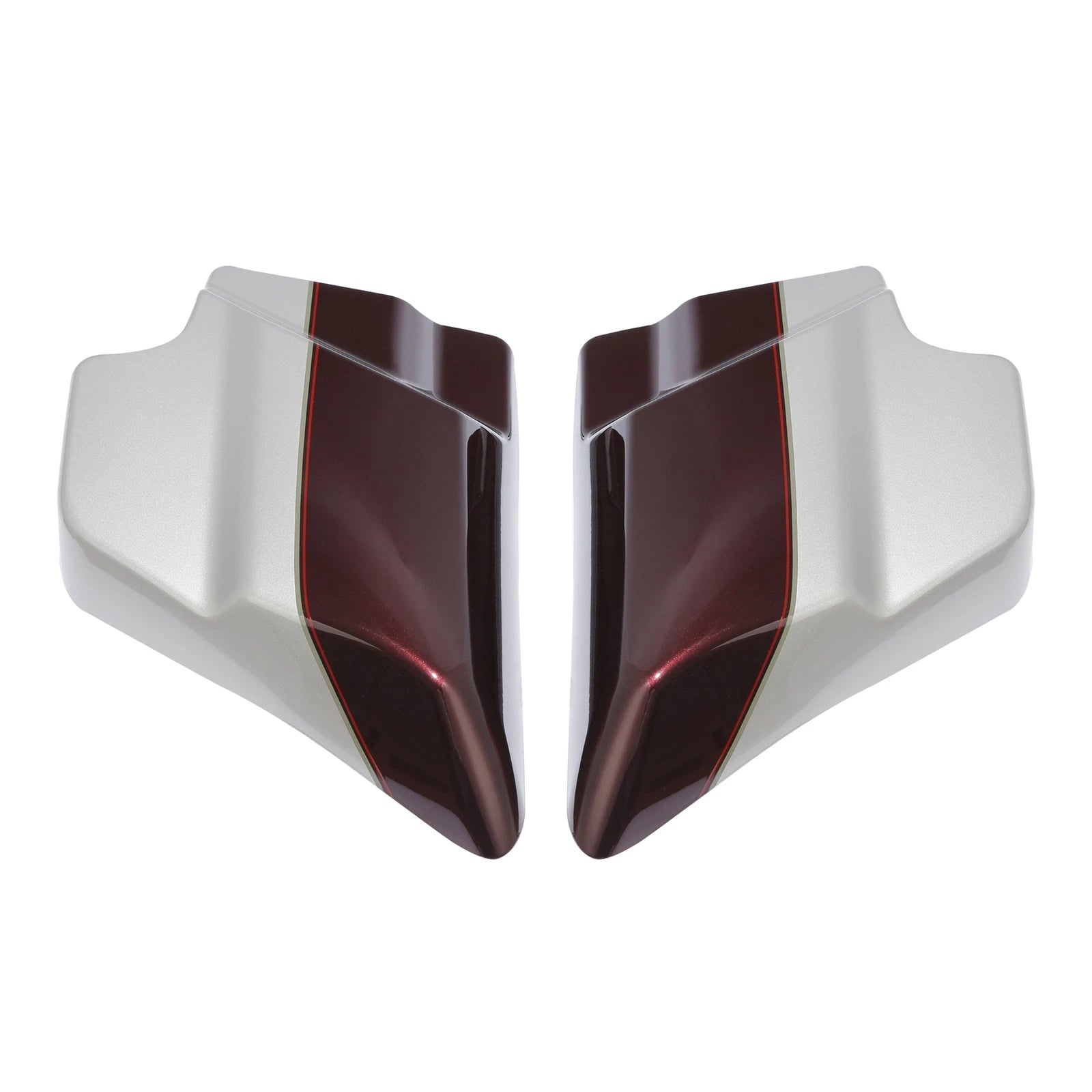 Side Covers Panel for Harley Road King (2009–2023) Twisted Cherry/Silver Fortune
