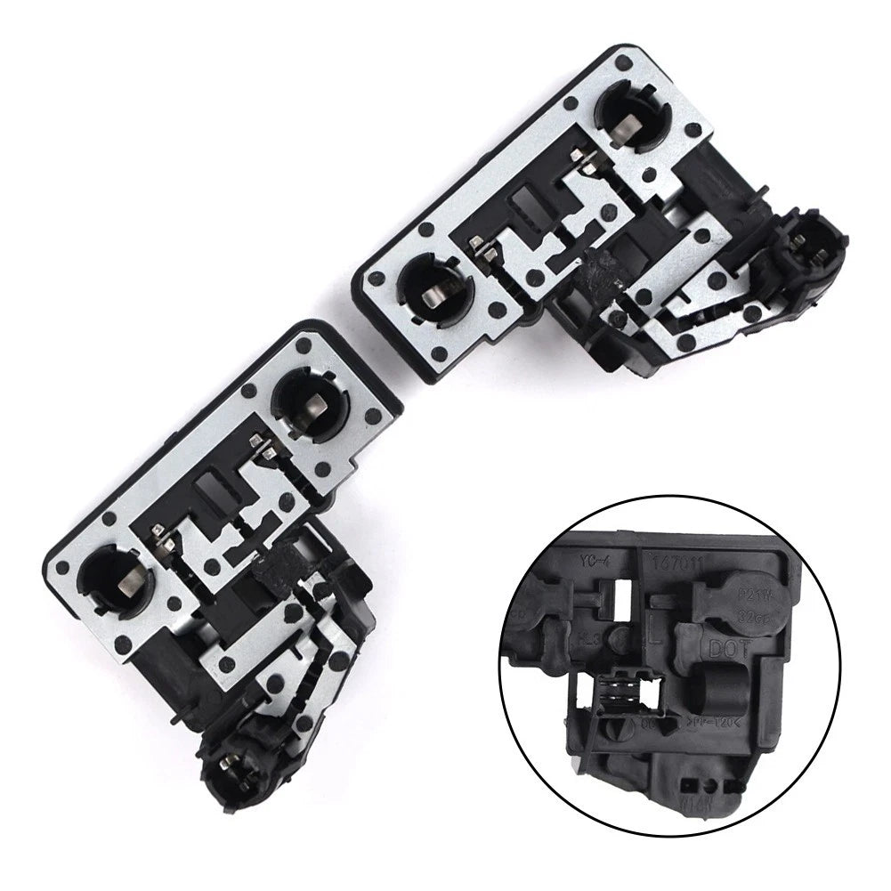 Set of 2 Rear Bulb Holder Tail Lamp Bracket for Left and Right Fitment