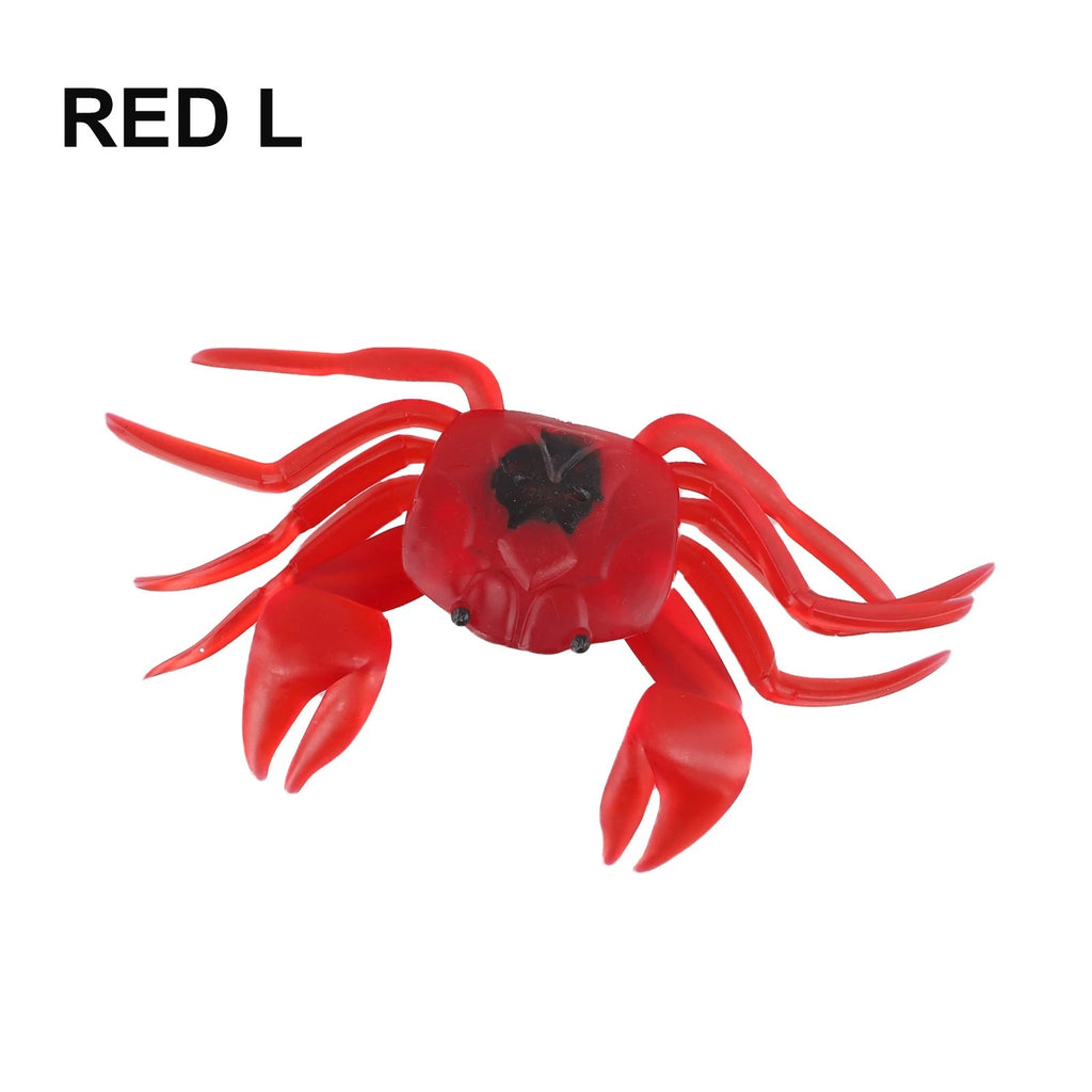 Fishing Crab Soft Lure Bait Trap 7/14cm - White/Red