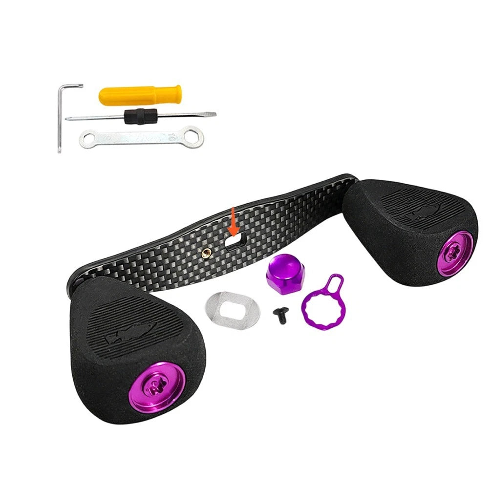 Handle Arm for Baitcasting Reel 110mm Length Carbon Fiber Lightweight