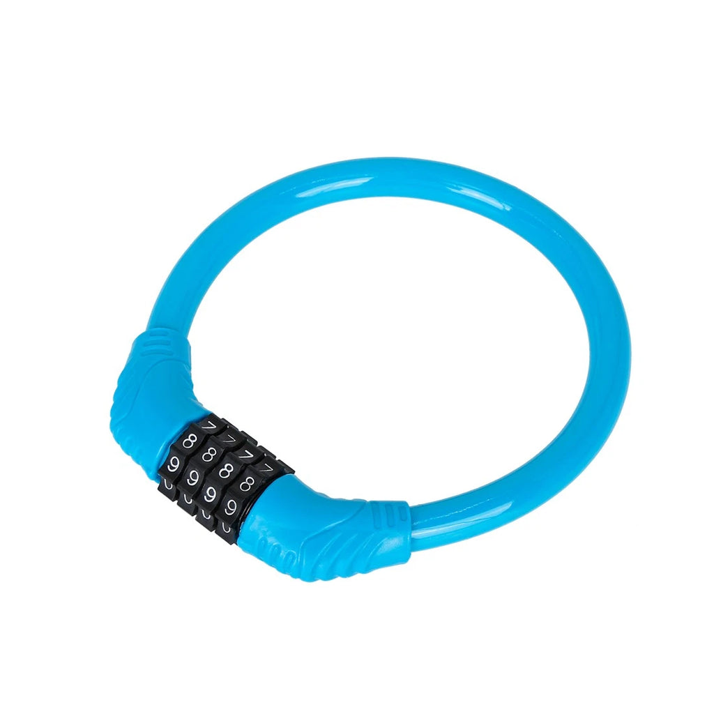 4 Digit Combination Cable Bike Lock Portable Resettable for Universal Use