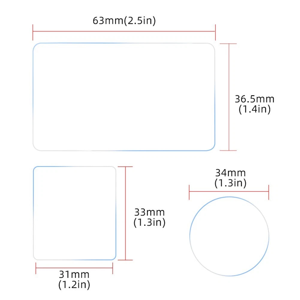 Tempered Glass Protector for DJI Action 6 Main and Front Lens