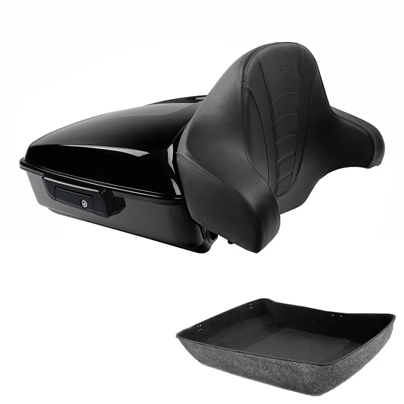 Chopped Trunk Backrest Pad for Harley Touring Road Glide (2009–2013)