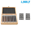Matched Pair 1-2-3 Blocks for Precision Machining (23 Hole, 20Pcs 1/8×4")