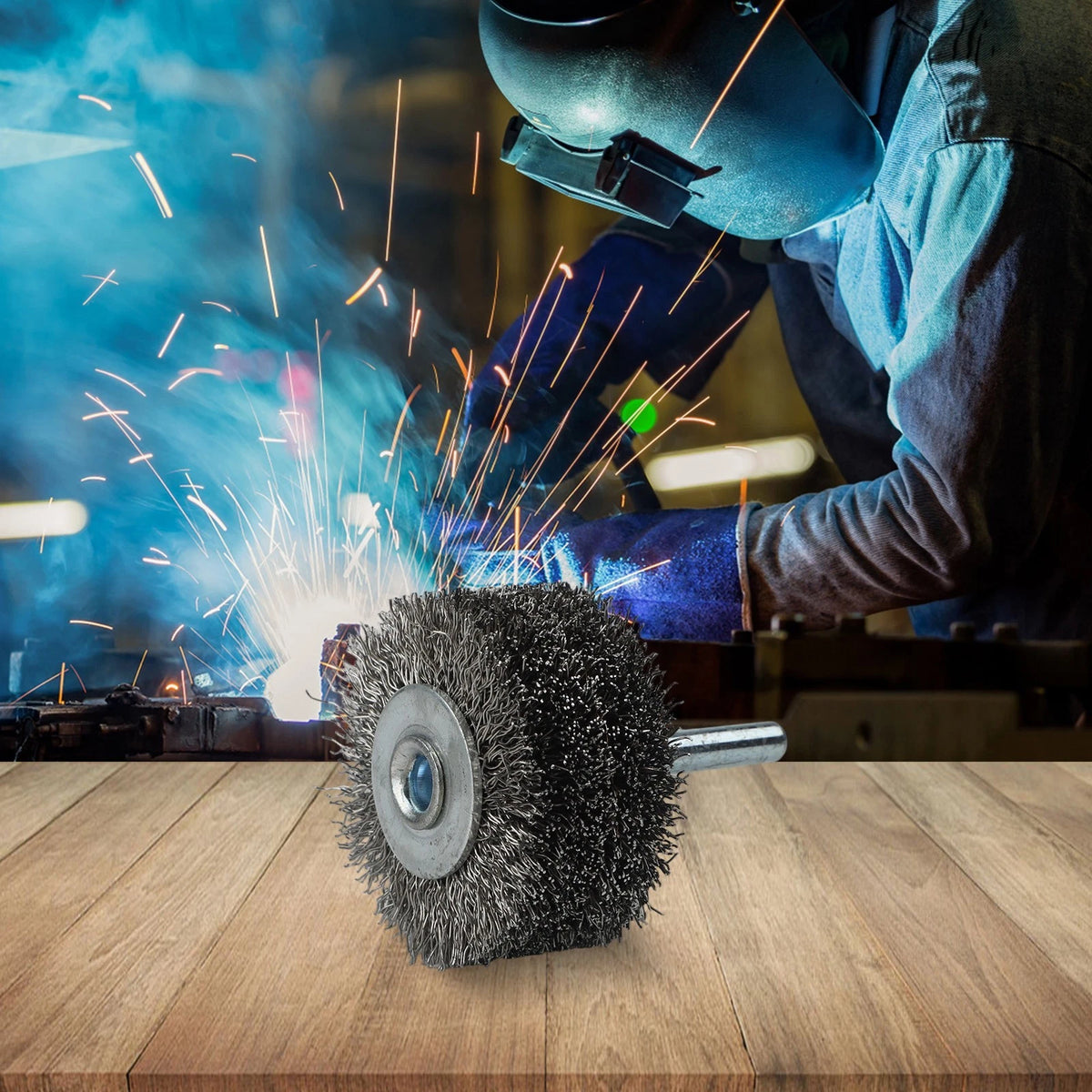 Brush Steel Wire Brush for Metal Rust Removal (50x25mm)