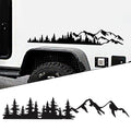 Car Tree Mountain Forest Vinyl Decal Sticker for Any Car