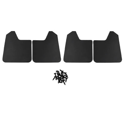 Pre Drilled Black Mud Flaps for Trucks and For SUVs Quick Installation