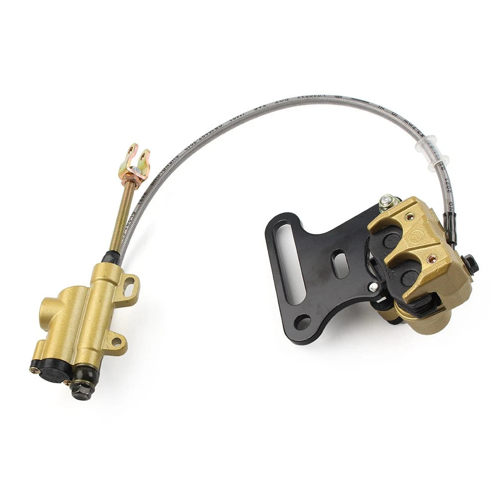 Rear Hydraulic Master Cylinder Brake Caliper Assembly for Pit Dirt Bike 125cc