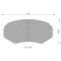Front Disc Brake Pad Set for Mazda 929 (1987–1998) RWD