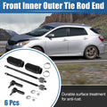 6 Pc Front Inner Outer Tie Rod End Link Kit with Boot for Toyota Matrix (2003–2008)