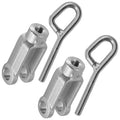 Deck Lift Rod and Yoke Replacement for John Deere 202R 2305 2320 (2 Pack)
