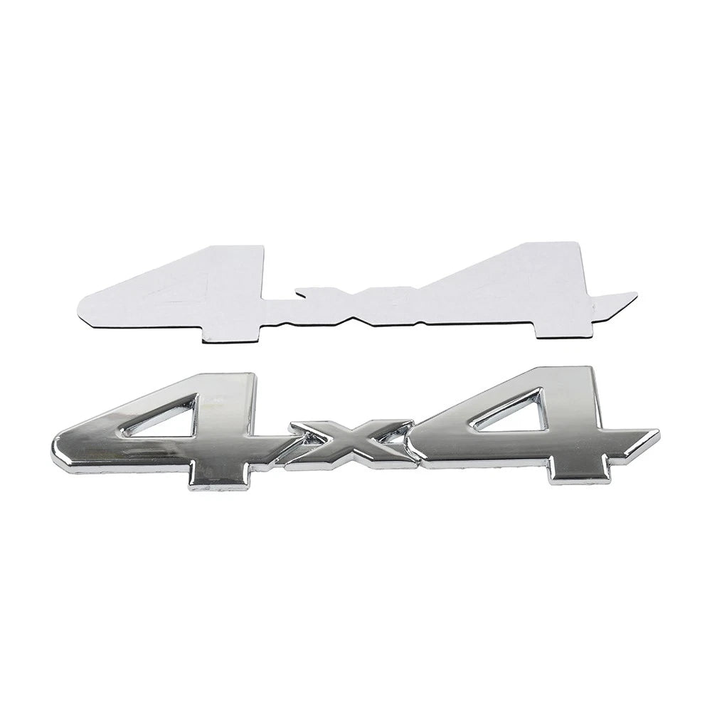3D Rear Tailgate Emblem Badge Overlay Decal for Most Cars (Universal) Silver