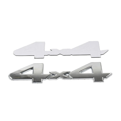 3D Rear Tailgate Emblem Badge Overlay Decal for Most Cars (Universal) Silver