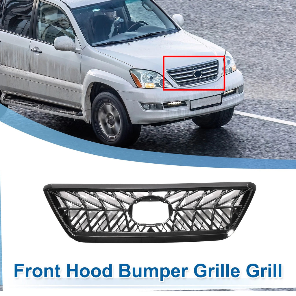 Front Upper Hood Bumper Grille Replacement for Lexus GX470 (2003–2009)