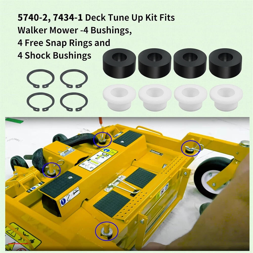 Deck Tune Up Kit Bushings for Walker Mower (5740-2, 7434-1)