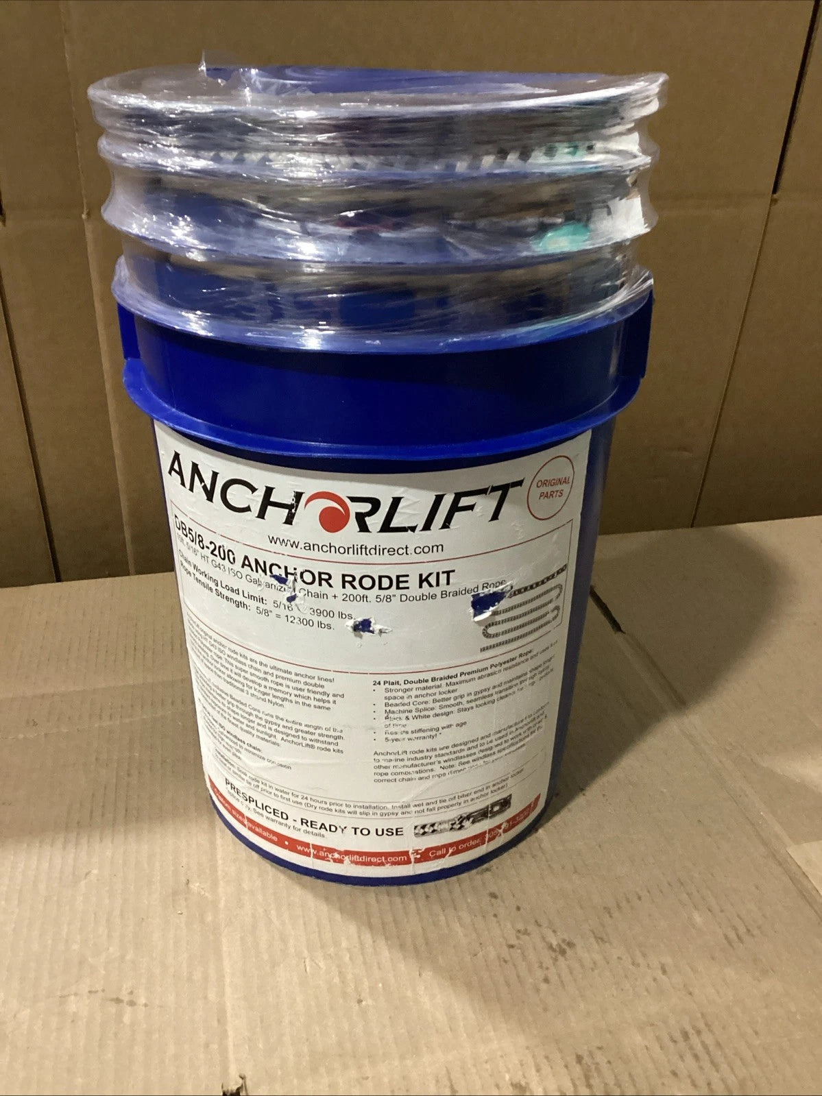 Anchorlift Galvanized Anchor Rode Kit DB3-8-200 for Open Box (2023)