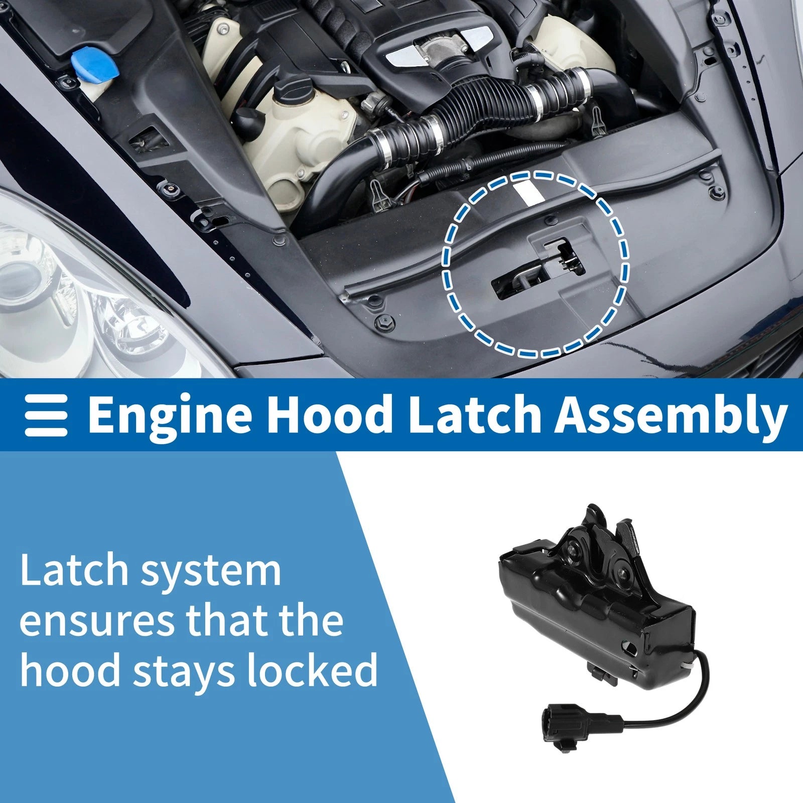 Hood Latch Assembly Replacement for Toyota Crown (2005–2009)
