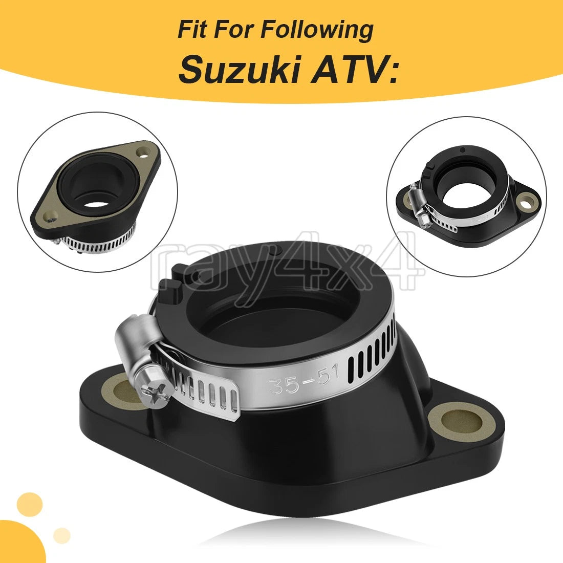 Carburetor Intake Manifold Boot for Suzuki Eiger 400 (2002–2007)