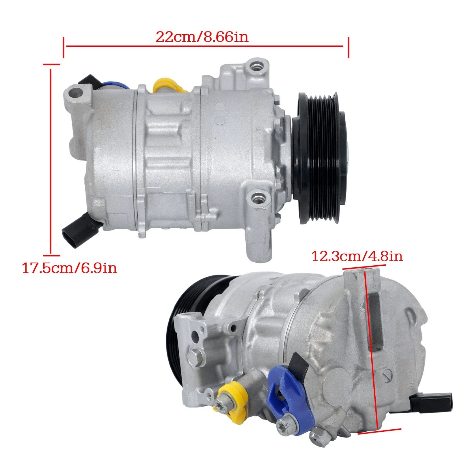 AC Compressor w/Clutch for Audi A4 A4 Quattro (2017–2020) 2.0L L4