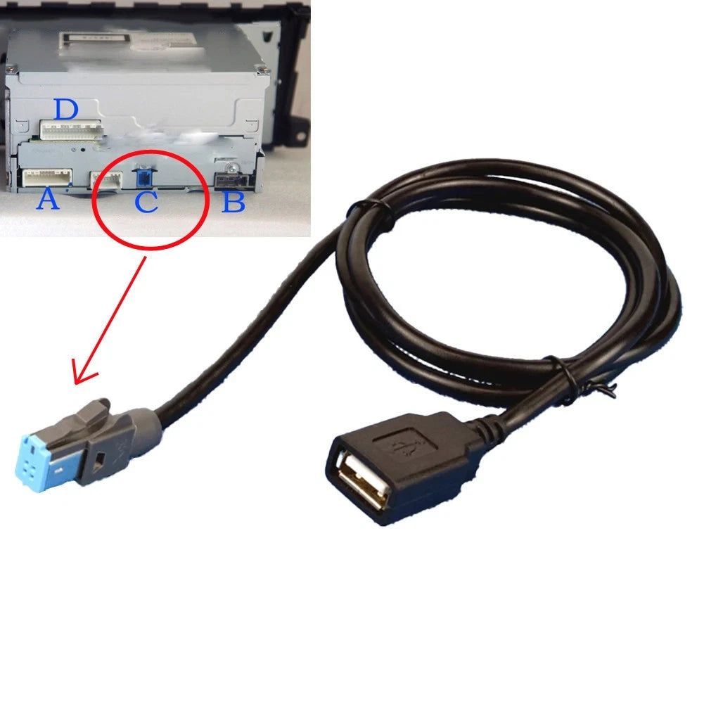 USB Adapter Extension Cable for Nissan Vehicles