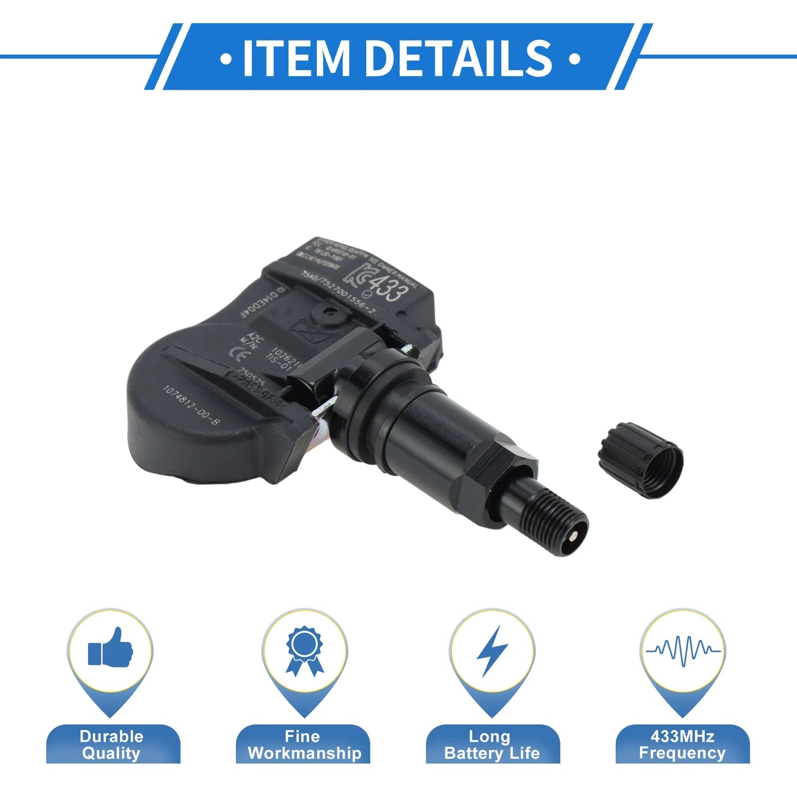 TPMS Sensor No. 107481200B for Tesla Model 3 (2018–2021)