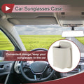Sunglasses Case for - Leather, White