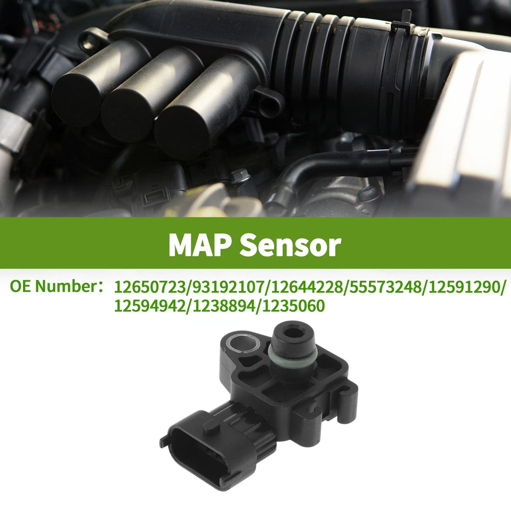 MAP Sensor for Chevrolet Aveo 1.4 1.6 (2004–2011) - Part No. 12650723