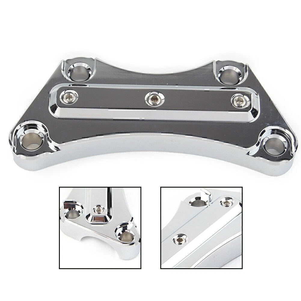 CNC Top Handlebar Riser Clamp Fit Harley Touring Street Road King Glide FLHX/R