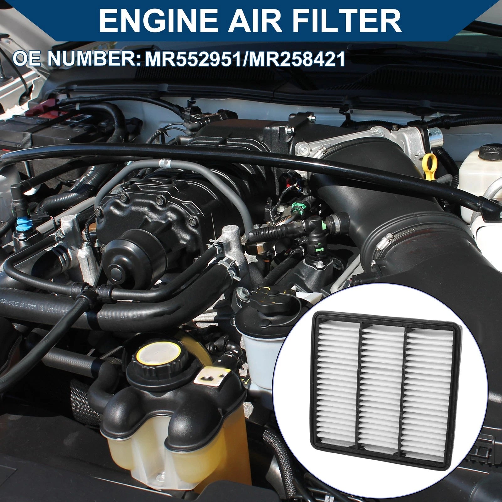 Engine Air Filter Replacement for Mitsubishi Outlander 2.4L (2003–2006)