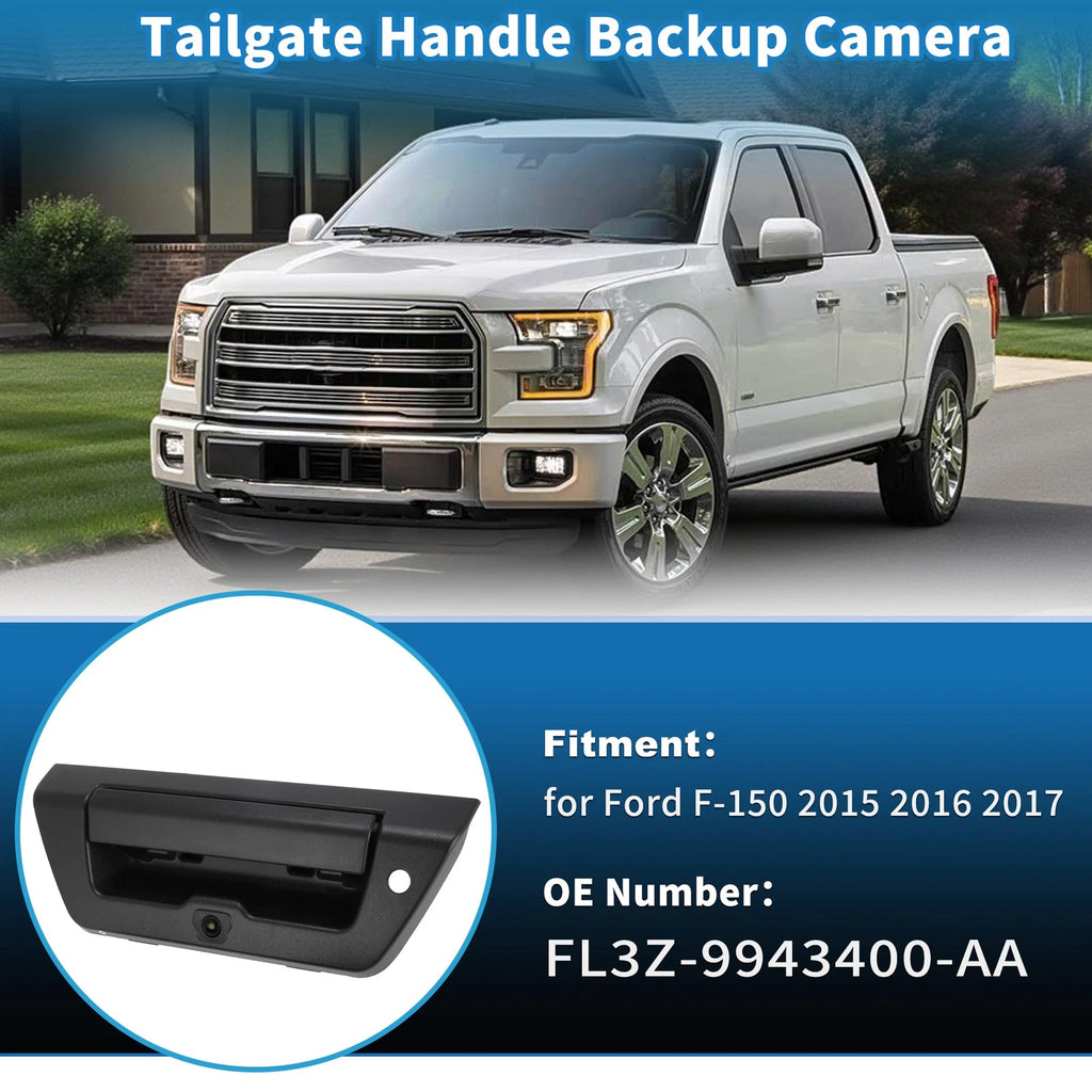 Tailgate Handle Backup Rear View Camera for Ford F-150 (2015–2017) FL3Z-9943400-A