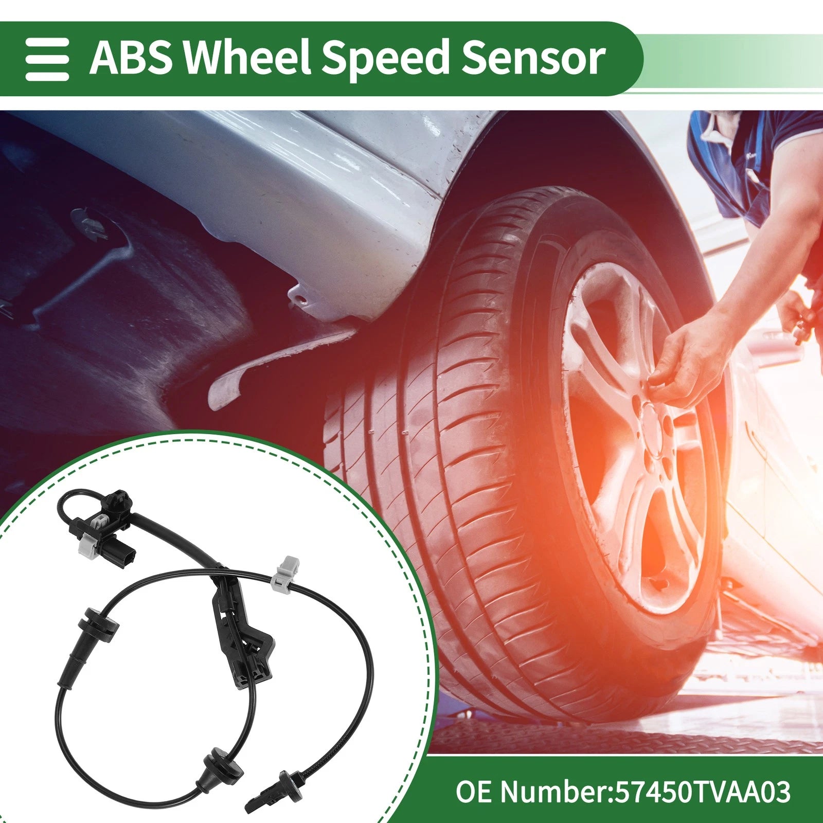 ABS Wheel Speed Sensor Front Right Replacement for Honda Accord (2018–2022)