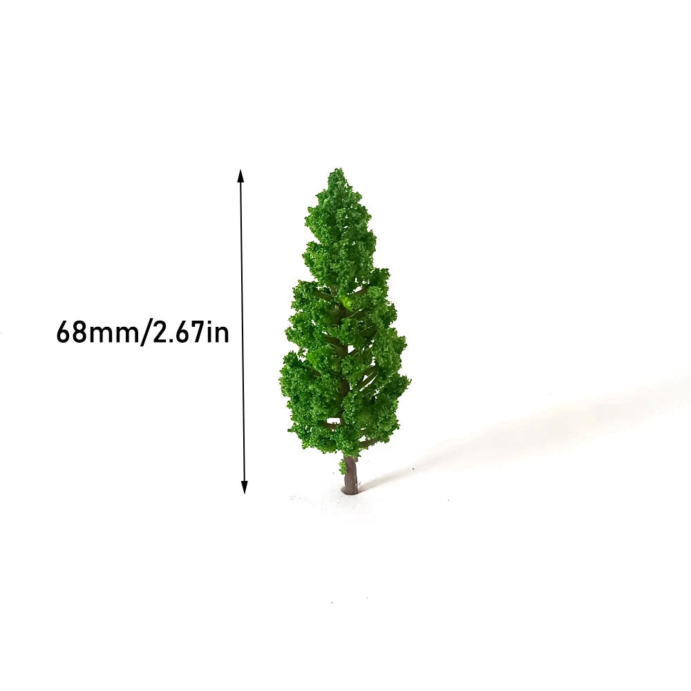 100Pc 2.67" Model Trees for Train Railroad Scenery Layout