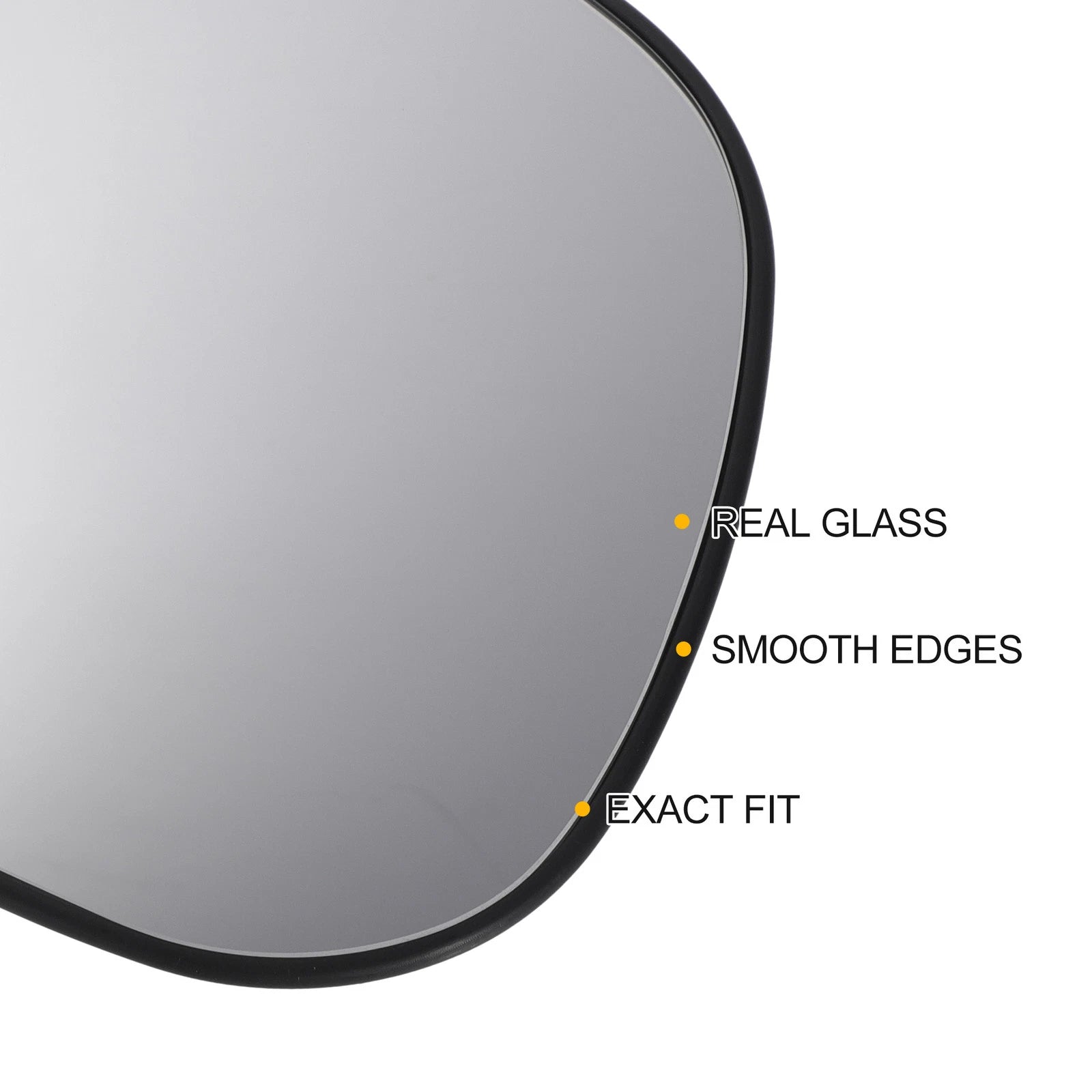 Right Side Heated White Mirror Glass for Citroen C Crosser (2007–2012)