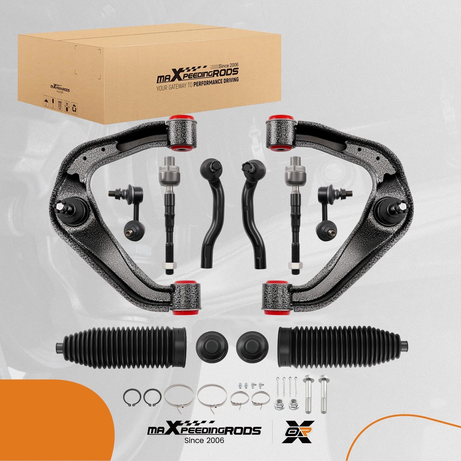 12x Front Control Arm w/ Poly Bushing for Nissan Pathfinder Frontier (2005–2019)