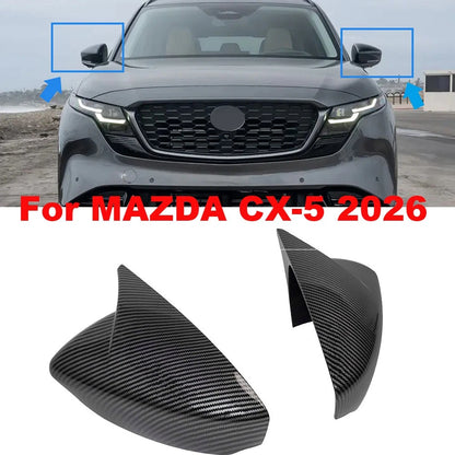 Pair of Carbon Look Side Mirror Covers for Mazda CX-5 (2026)