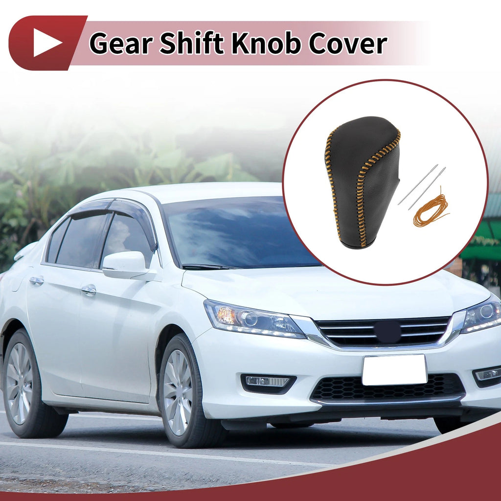 Gear Shift Knob Cover Replacement for Honda Accord 8 (2008–2012) Leather