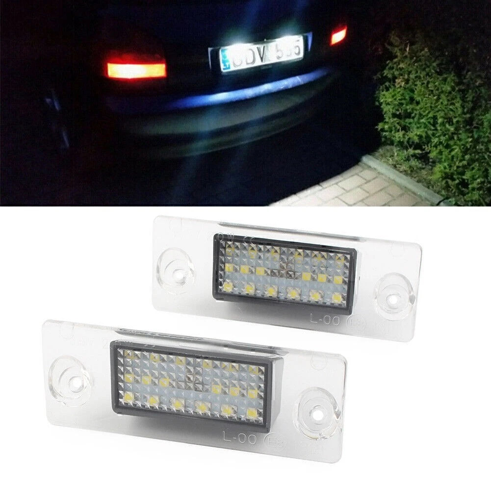 2X LED License Plate Light for Audi A4 B5 (1995–2001)