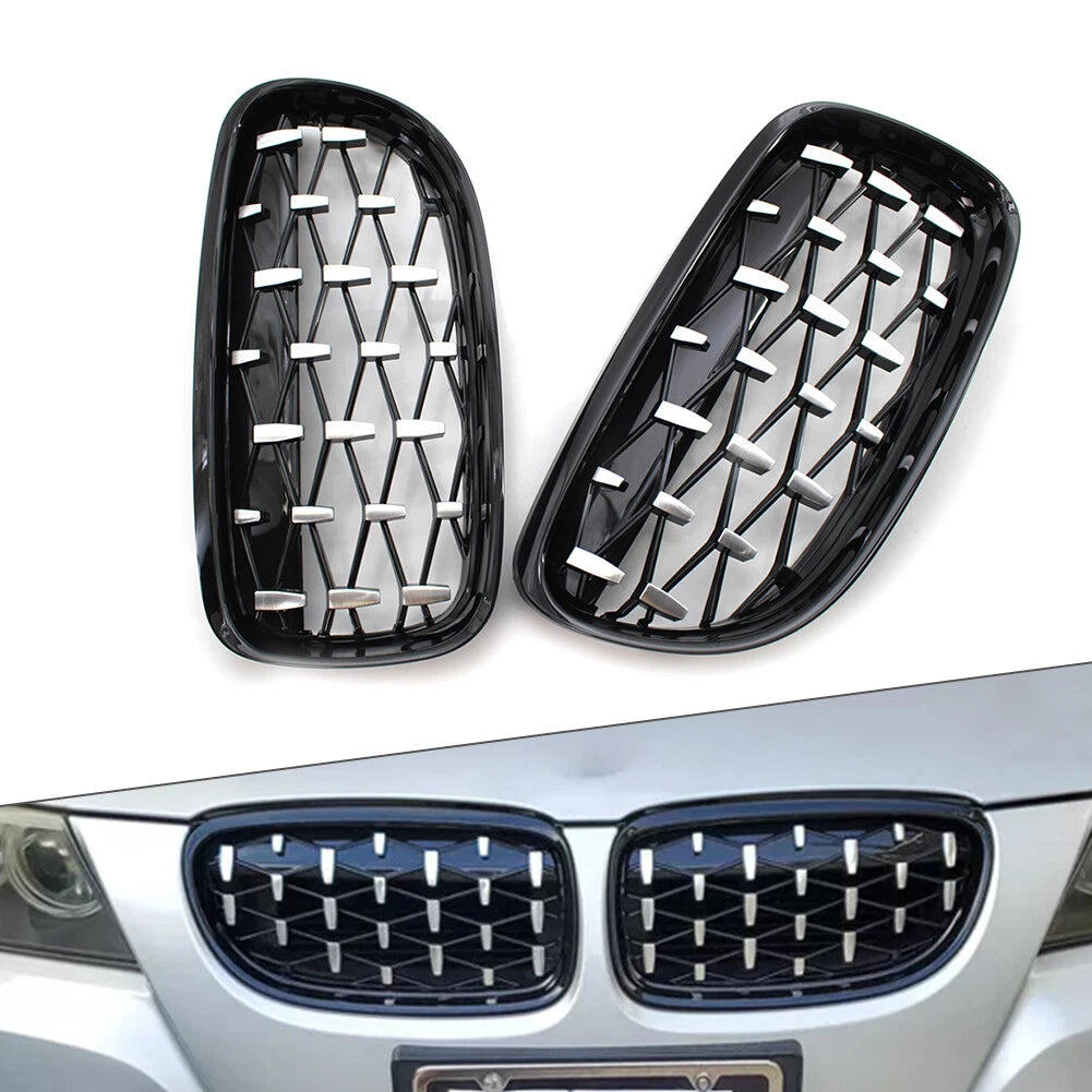 Front Kidney Grill Diamond Grille for BMW 3 Series E90/E91 (2008–2011)