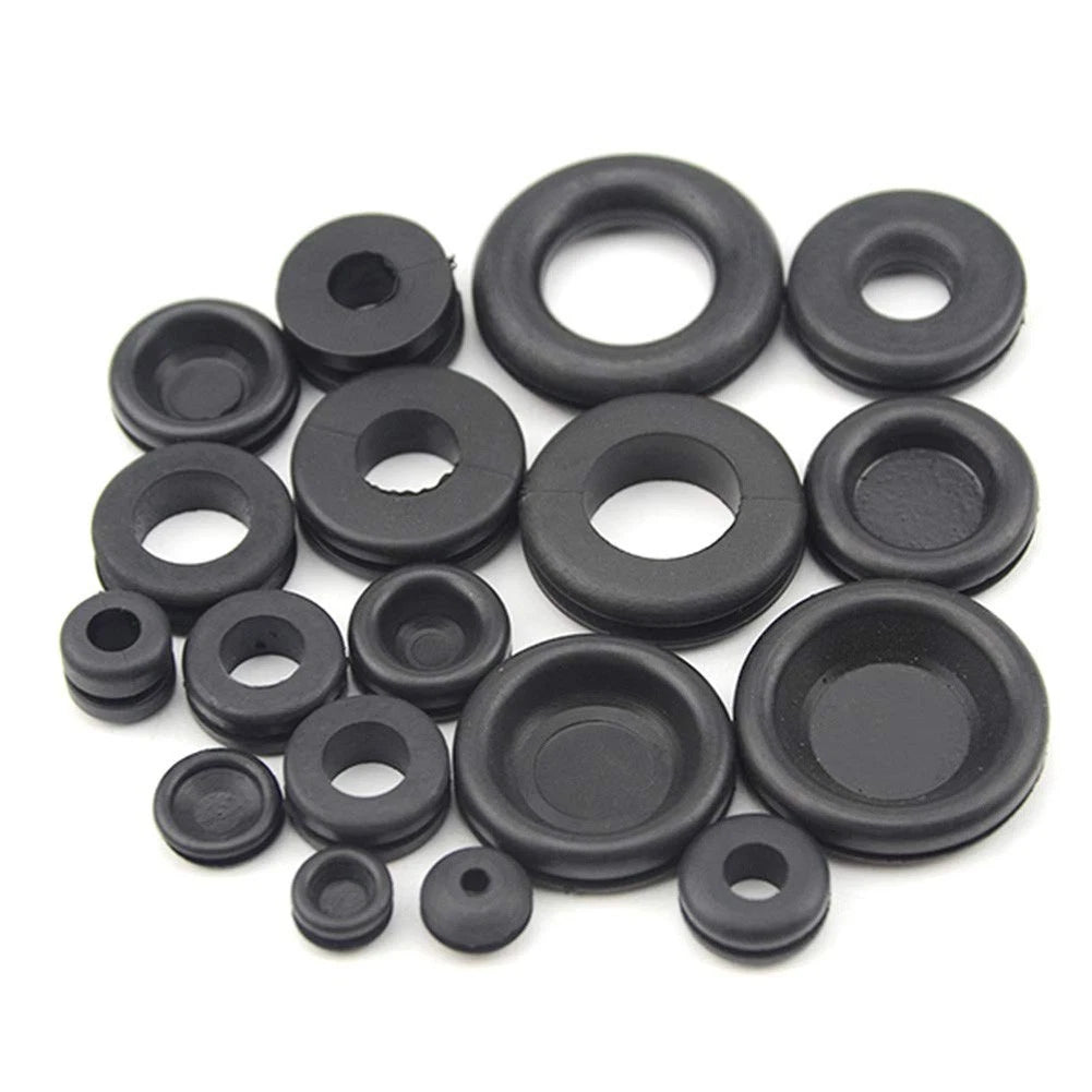 125Pcs Rubber Grommets Set for Sealing (Various Sizes)