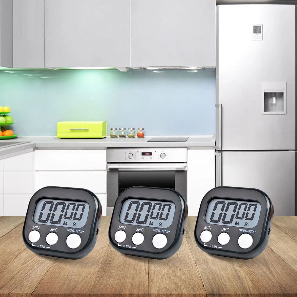 Digital Egg Timer with Loud Alarm and Large LCD Screen