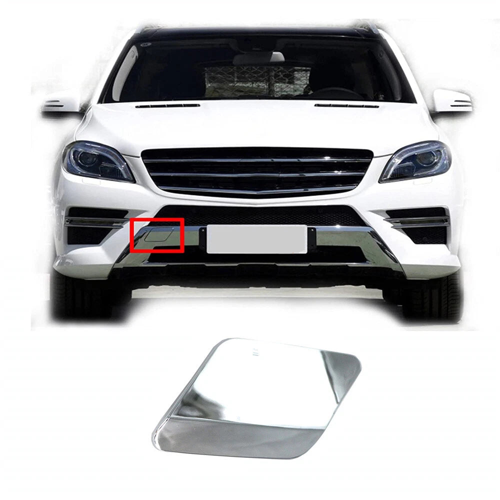 Chrome Front Bumper Tow Hook Eye Cover Cap for Mercedes W166 ML350 ML550 (2012–2015)