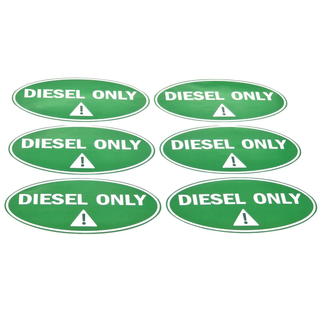 6Pcs Diesel Only Sticker for