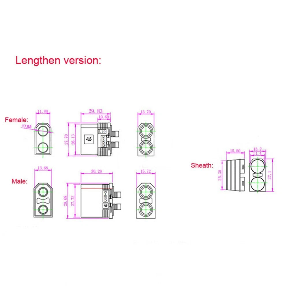 QS8S Plus Battery Connector for Automotive Applications (600 Volt)