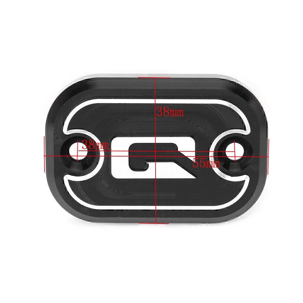 Scooter Front Brake Fluid Reservoir Cap Cover Black For YAMAHA QBIX 125 2017-18