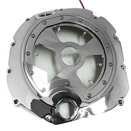 Blue LED Engine Clutch Cover for Kawasaki ZX14R ZZR1400 (2006–2014)