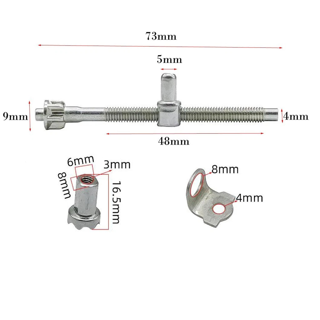 Adjustable Chainsaw Screws for Electric Models (Fits 68-73 mm)